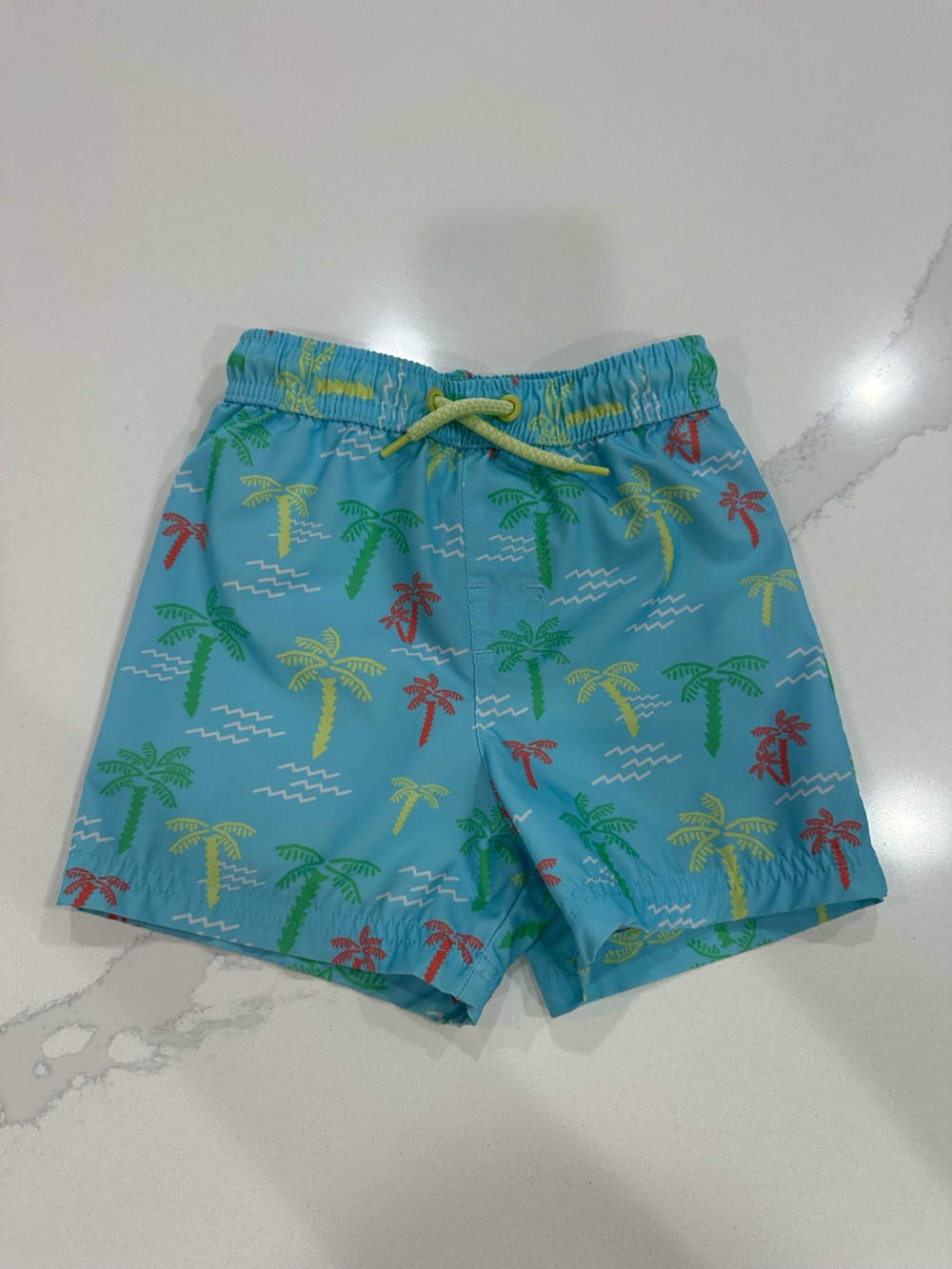 wonder nation Light Blue Palm Tree Swim Shorts